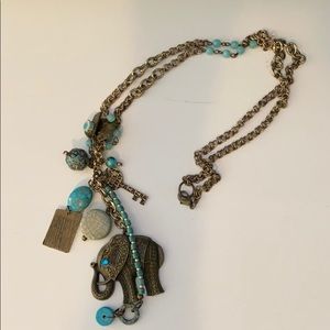 Long elephant necklace